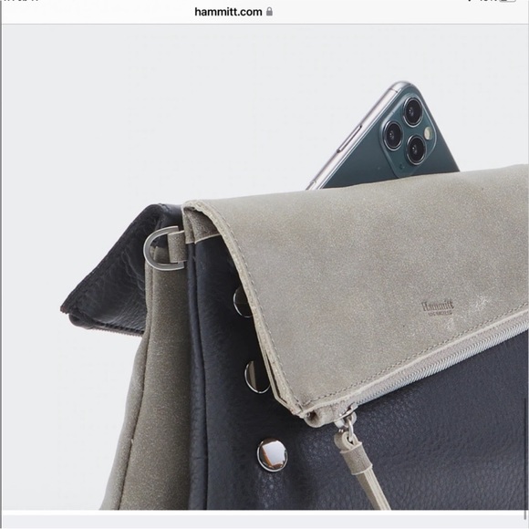 Hammitt Dillon Medium Black/Cozy Gray NEW - Picture 7 of 9